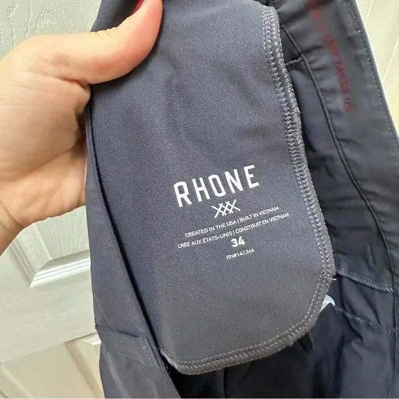 Rhone Commuter Shorts Men's Slate Blue Stretch 9” Inseam gray 34 - Picture 4 of 6